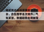 英雄联盟赔率-明尼苏达森林狼赛后造点机会，志在西甲名次提升，气氛紧张，数据趋势出现新变化的简单介绍